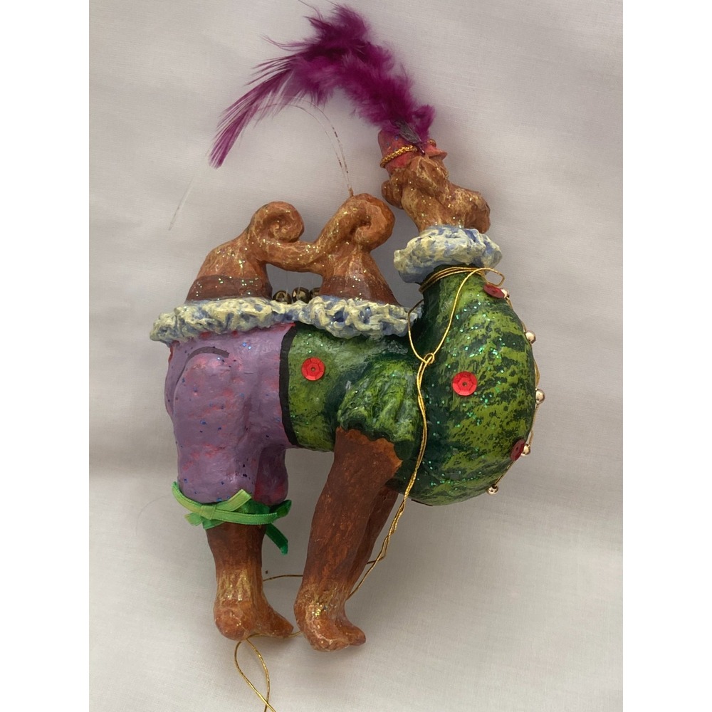 SIX Dept 56 Christmas Ornaments Czarry Nights Monkey Lion Elephant Camel Dog Vtg - Picture 14 of 14